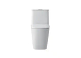 Simply Living One-Piece 1.2 GPF Dual Flush Siphon Jet Elongated Toilet in White (14 in W x 31 in H)