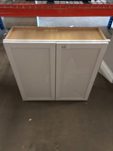 Courtland Polar White Finish Laminate Shaker Stock Assembled Wall Kitchen Cabinet 36 in. x 36 in. x 12 in.