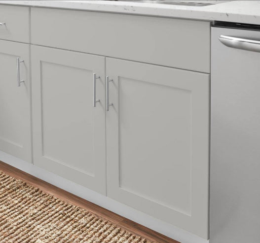 Avondale Shaker Dove Gray Ready to Assemble Plywood 30 in Sink Base Cabinet (30 in W x 34.5 in H x 24 in D)