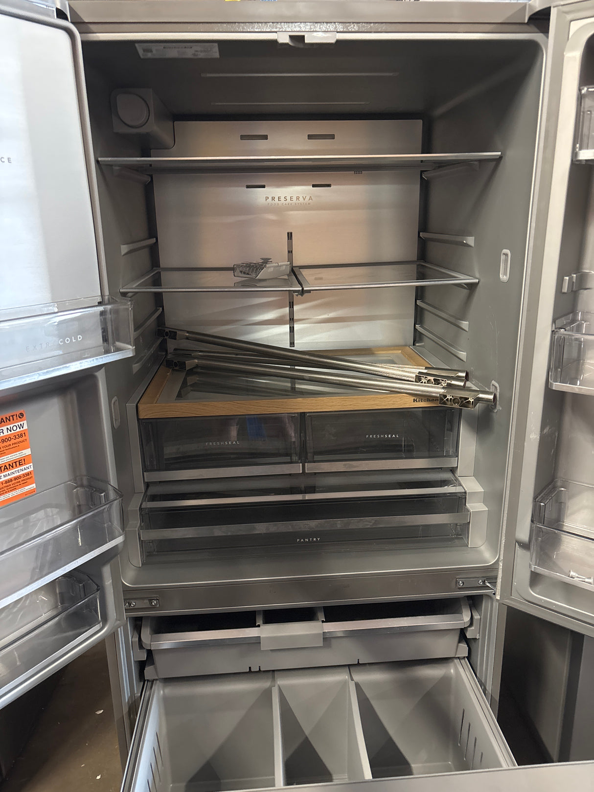 36 in. 30 cu. ft. Standard Depth French Door Refrigerator in PrintShield Stainless with Exterior Water and Ice
