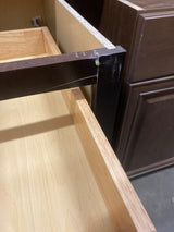 Shaker 12 in. W x 24 in. D x 34.5 in. H Assembled Base Kitchen Cabinet in Java with Ball-Bearing Drawer Glides