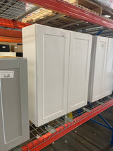 Westfield Feather White Shaker Stock Assembled Wall Kitchen Cabinet (36 in. W x 12 in. D x 30 in. H)