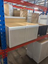Courtland 36 in. W x 24 in. D x 18 in. H Assembled Shaker Wall Bridge Kitchen Cabinet in Polar White