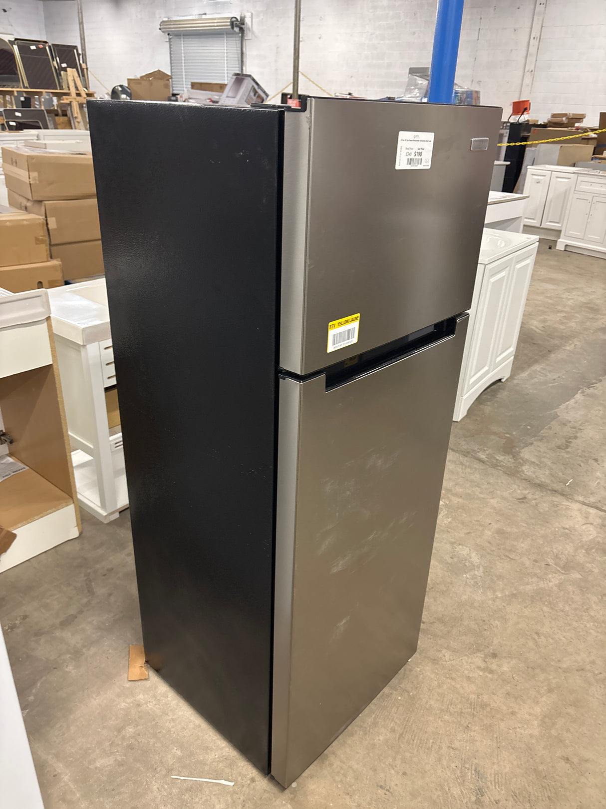 7.2 cu. ft. Top Freezer Refrigerator in Stainless Steel Look