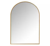 Large Arched Gold Classic Accent Mirror (39 in. H x 26 in. W)