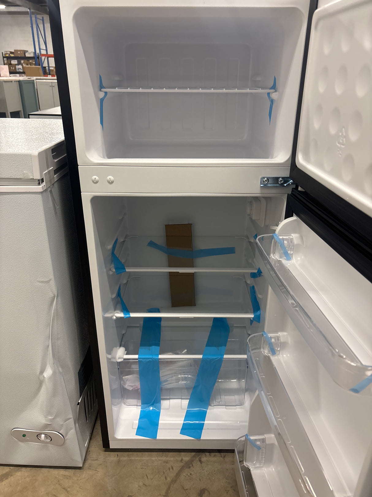 4.5 cu. ft. 2-Door Mini Refrigerator in Platinum Steel with Freezer
