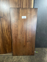 4 ft. L x 25 in. D Finished Distressed Eucalyptus Butcher Block Standard Countertop in UV With Live Edge