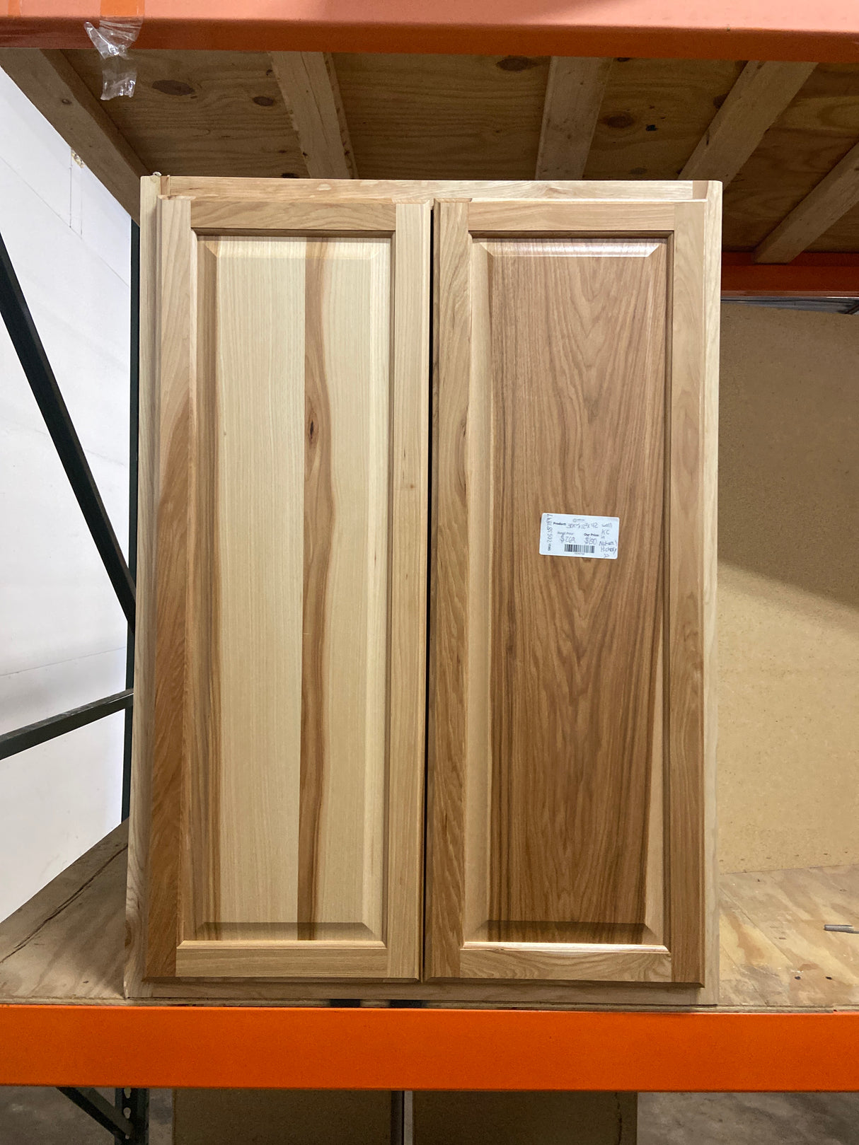 Hampton 30 in. W x 12 in. D x 42 in. H Assembled Wall Kitchen Cabinet in Natural Hickory