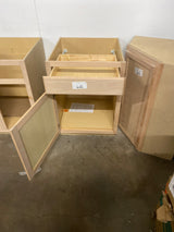 Hampton Unfinished Beech Recessed Panel Stock Assembled Base Kitchen Cabinet (24 in. x 34.5 in. x 24 in.)