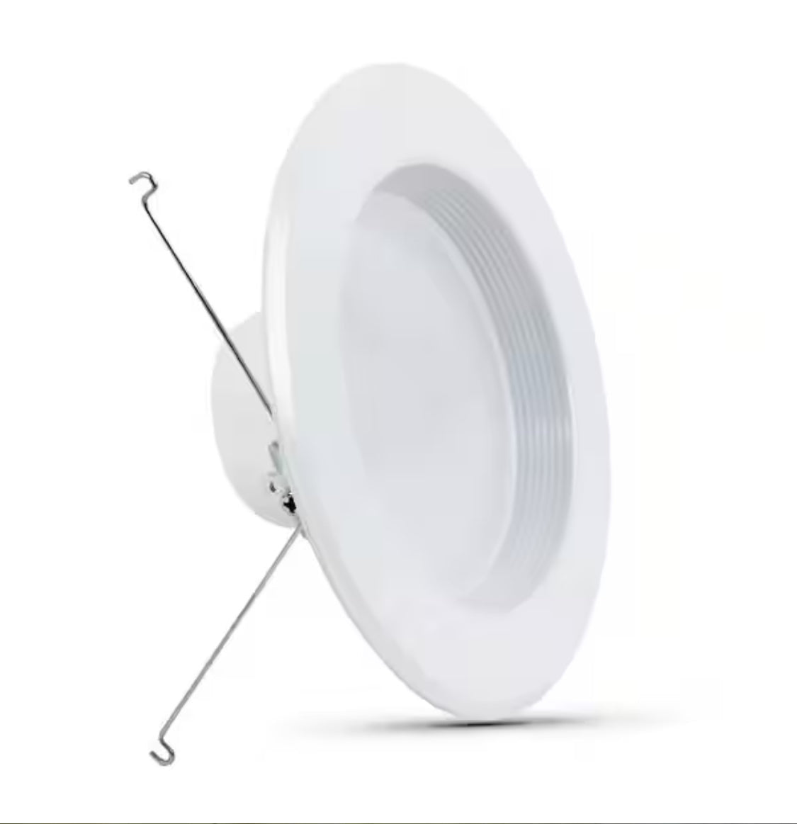 5/6 in. Integrated LED White Retrofit Recessed Light Trim Dimmable CEC Downlight Soft White 2700K, 6-Pack