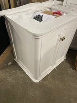 Cliveden 30 in. Single Sink Freestanding Bathroom Vanity in Cameo White with Volakas Engineered Stone Top (Assembled)
