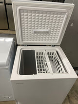 5.0 cu. ft. Manual Defrost Chest Freezer with LED Light in White Garage Ready