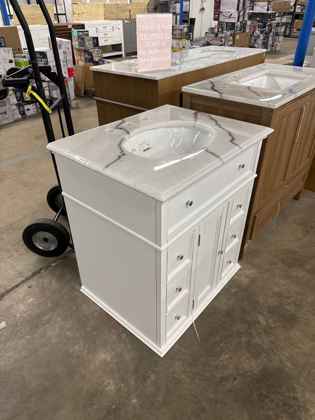 Hampton Harbor 28 in. Bathroom Vanity with Epoxied Top