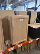 24 in. W x 12 in. D x 36 in. H Assembled Wall Kitchen Cabinet in Unfinished with Recessed Panel