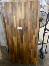 6 ft. L x 25 in. D Unfinished Hevea Solid Wood Butcher Block Countertop With Square Edge