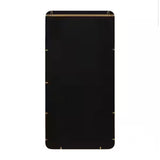 Armenta 20.00 in. W x 42.00 in. H Rectangle Metal Gold Framed Industrial Wall Mirror