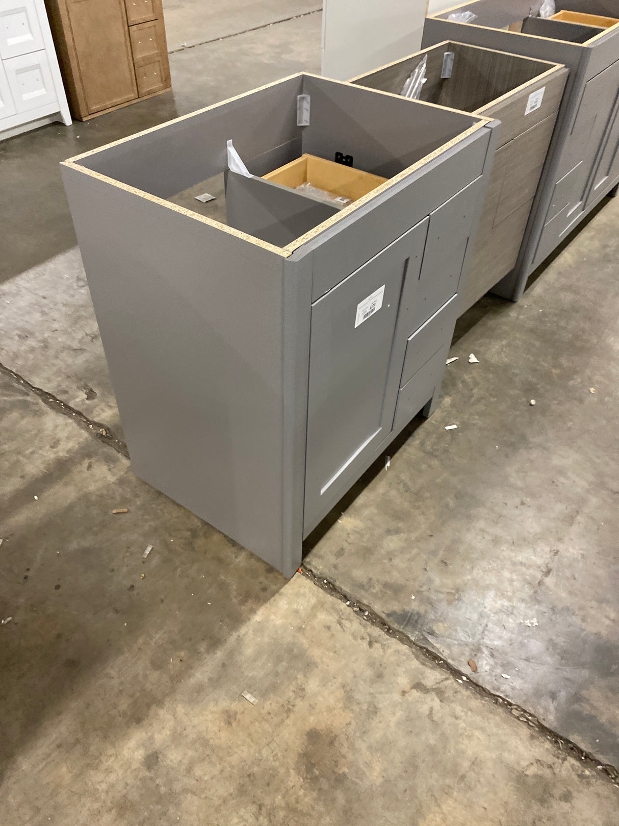 Westcourt 30 in. W x 22 in. D x 34 in. H Bath Vanity Cabinet without Top in Sterling Gray