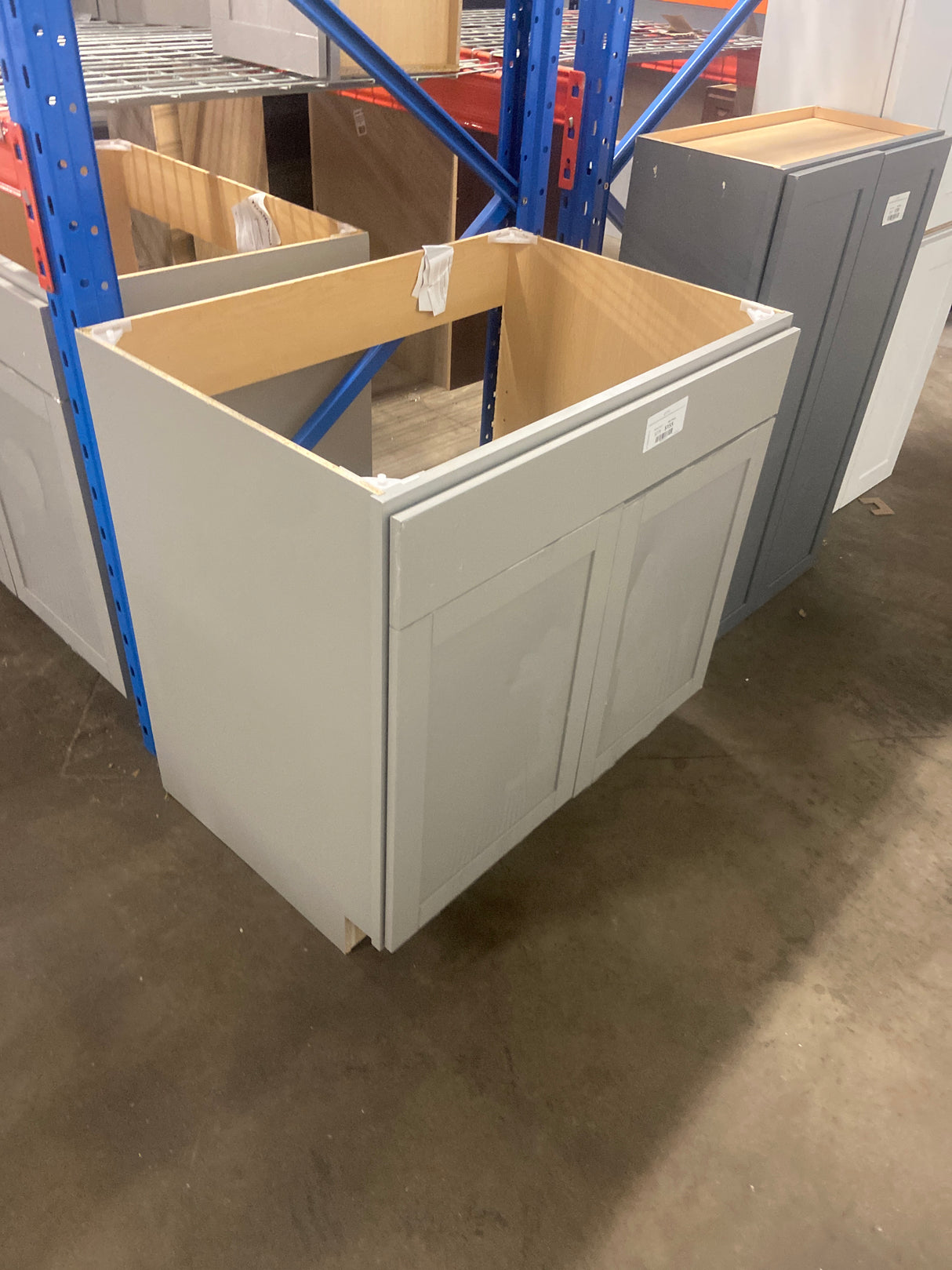 Westfield Dusk Gray Shaker Stock Assembled Sink Base Kitchen Cabinet (36 in. W x 23.75 in. D x 35 in. H)