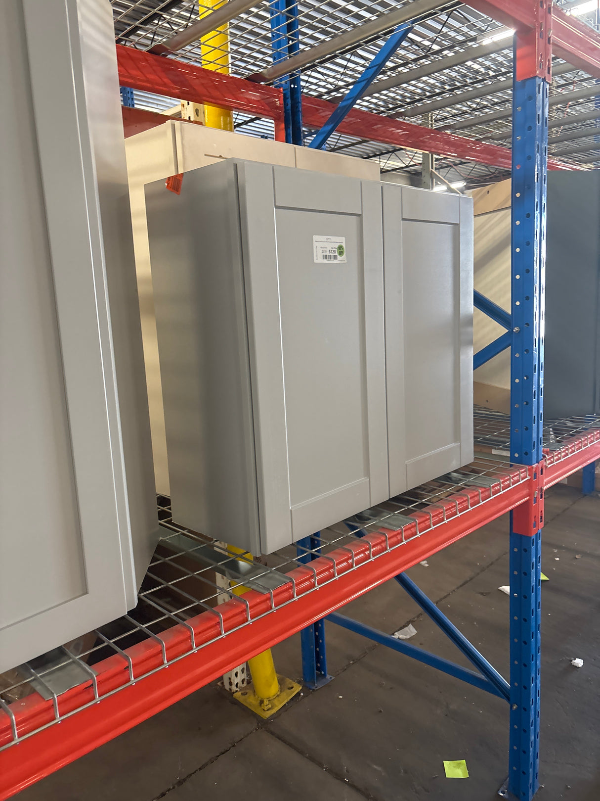 Shaker 33 in. W x 12 in. D x 30 in. H Assembled Wall Cabinet in Dove Gray