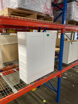 Shaker 36 in. W x 12 in. D x 42 in. H Assembled Wall Kitchen Cabinet in Satin White