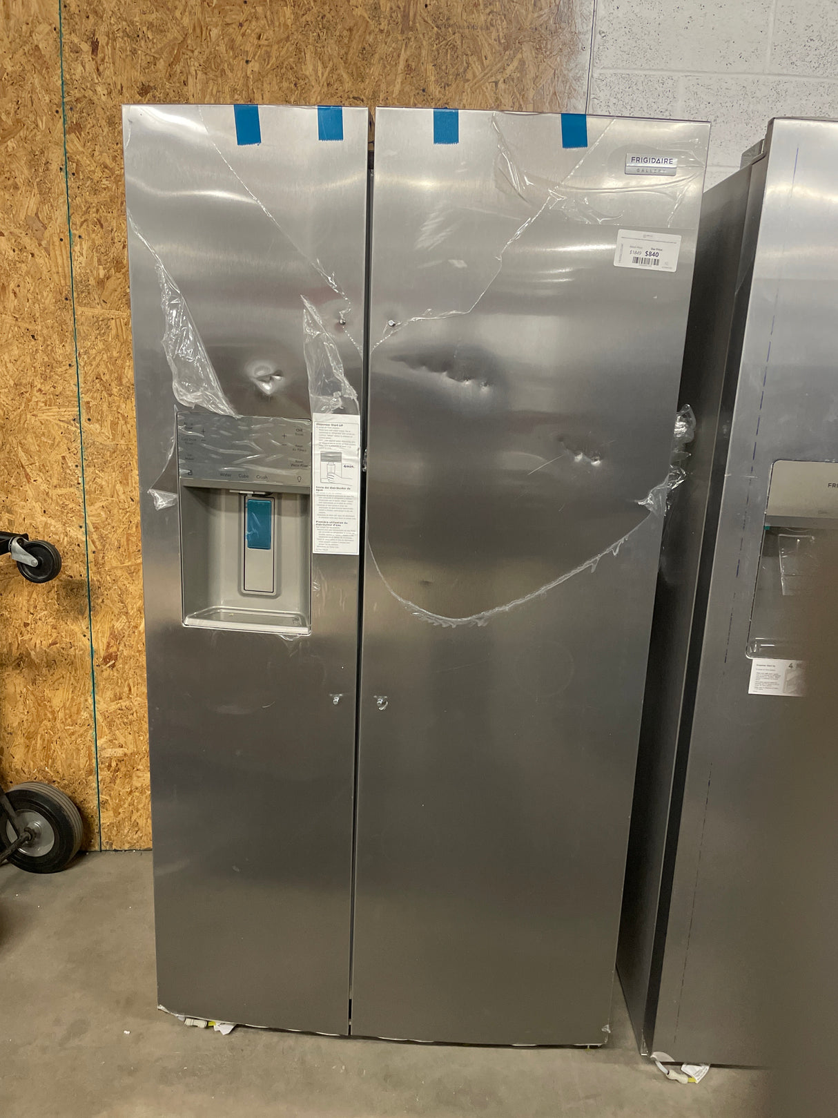 Gallery 36 in. 22.3 cu. ft. Counter Depth Side-by-Side Refrigerator in Smudge-Proof Stainless Steel, ENERGY STAR