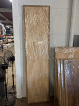 8 ft. L x 25 in. D Unfinished Hevea Solid Wood Butcher Block Countertop With Square Edge