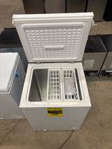 5.0 cu. ft. Manual Defrost Chest Freezer with LED Light in White Garage Ready