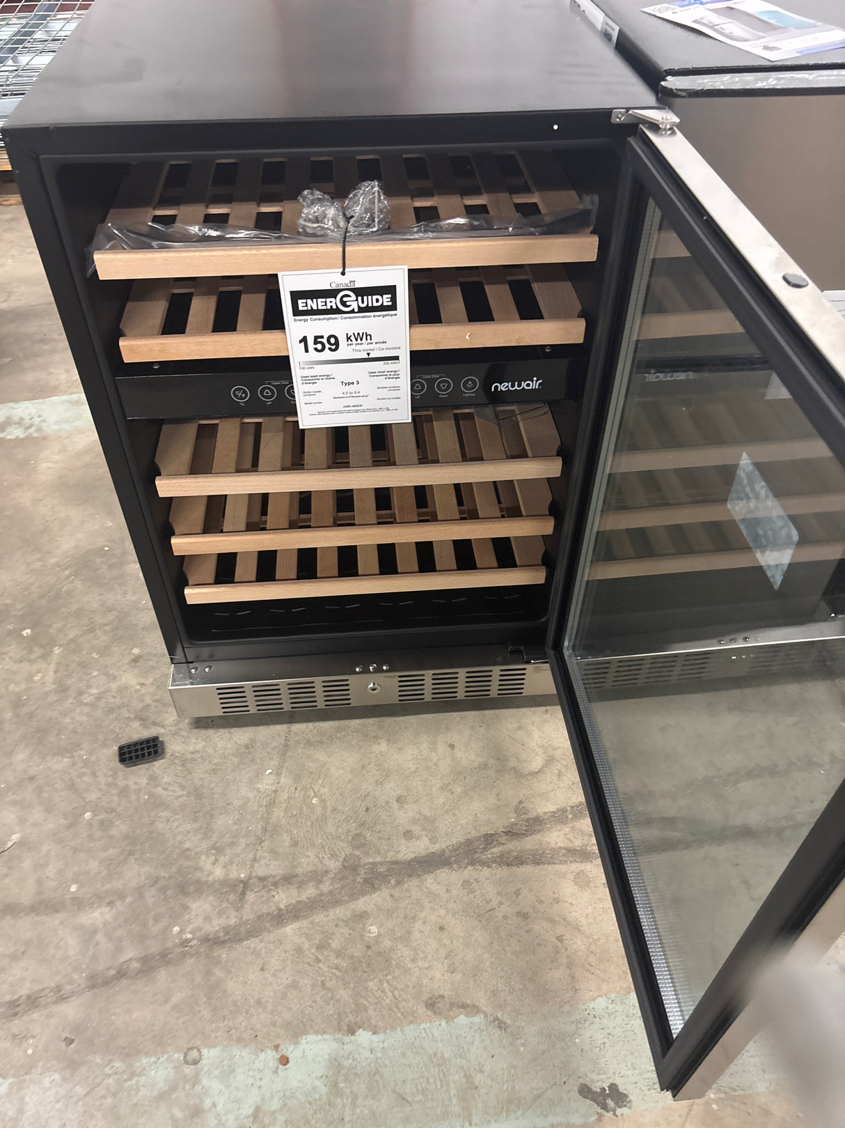 Dual Zone 24 in. 46-Bottle Built-In Wine Cooler Fridge Refrigerator with Lock and Reversible Door in Stainless Steel