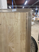 6 ft. L x 25 in. D Unfinished Hevea Solid Wood Butcher Block Countertop With Square Edge