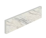 24.5 in. D L x 4 in. D Engineered Composite Countertop Sidesplash in Calcutta Blanc