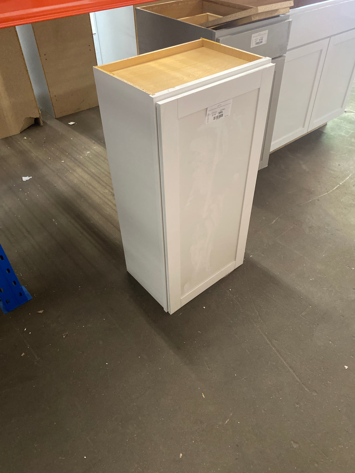 Westfield Feather White Wood Shaker Stock Assembled Wall Kitchen Cabinet (18 in. W x 36 in. H x 12 in. D)