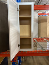 Courtland Polar White Finish Laminate Shaker Stock Assembled Wall Kitchen Cabinet 12 in. x 36 in. x 12 in.