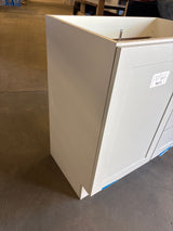 Bannister 31 in. W x 19 in. D x 35 in. H Single Sink Bath Vanity in Pearl Gray with White Cultured Marble Top