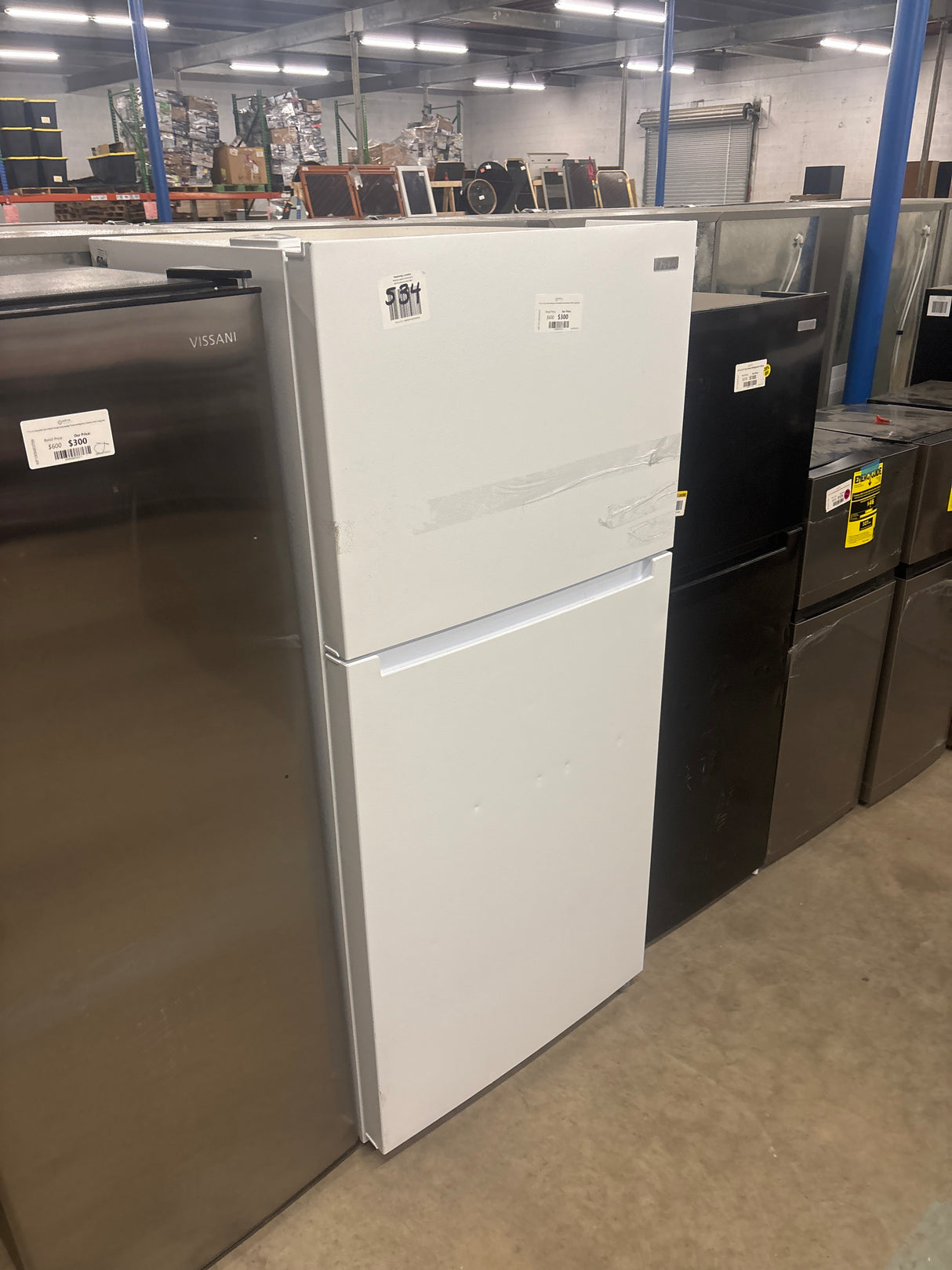 18.1 cu. ft. Top Freezer Refrigerator with Adjustable Glass Shelving in White, Garage Ready
