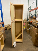 18 in. W x 24 in. D x 84 in. H Assembled Pantry Kitchen Cabinet in Unfinished with Recessed Panel