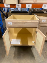 Hampton Assembled 30x34.5x24 in. Sink Base Cabinet in Unfinished Beech