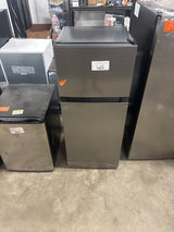 4.5 cu. ft. 2-Door Mini Refrigerator in Platinum Steel with Freezer