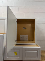 Shaker 24 in. W x 12 in. D x 30 in. H Assembled Wall Cabinet in Satin White