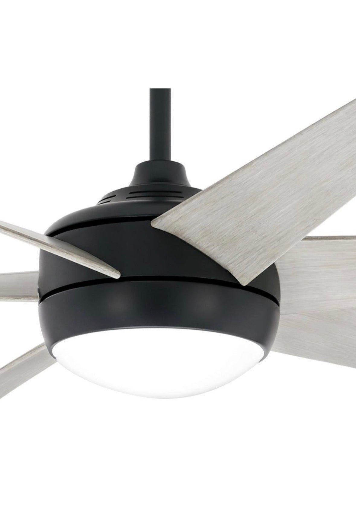 Windward 68 in. White Color Changing Integrated LED Matte Black Ceiling Fan with Light Kit, DC Motor and Remote