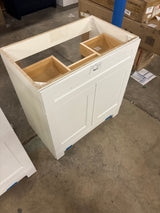 Everdean 31 in. W x 19 in. D x 34 in. H Single Sink Freestanding Bath Vanity in White with Without Top
