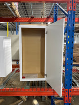 Satin White Shaker Stock Assembled Wall Kitchen Cabinet (15 in. x 36 in. x 12 in.)