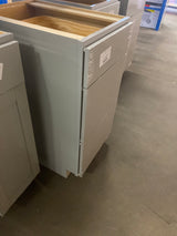 Westfield 18 in. W x 23.75 in. D x 35 in. H Shaker Stock Drawer Base Kitchen Cabinet in Dusk Gray