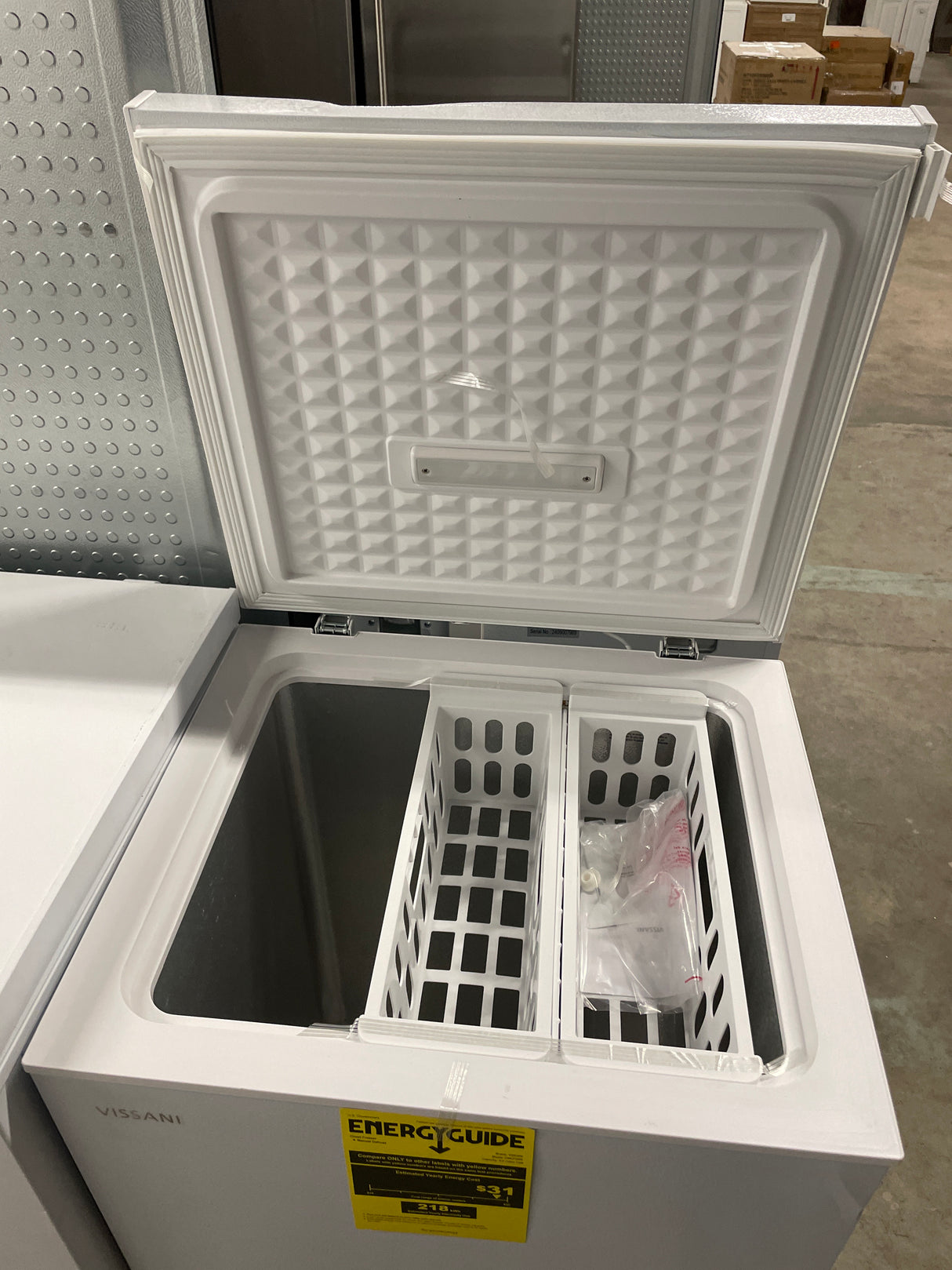 5.0 cu. ft. Manual Defrost Chest Freezer with LED Light in White Garage Ready