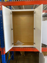 Shaker 27 in. W x 12 in. D x 42 in. H Assembled Wall Cabinet in Satin White