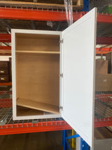 Courtland Polar White Finish Laminate Shaker Stock Assembled Wall Kitchen Cabinet 24 in. x 42 in. x 12 in.