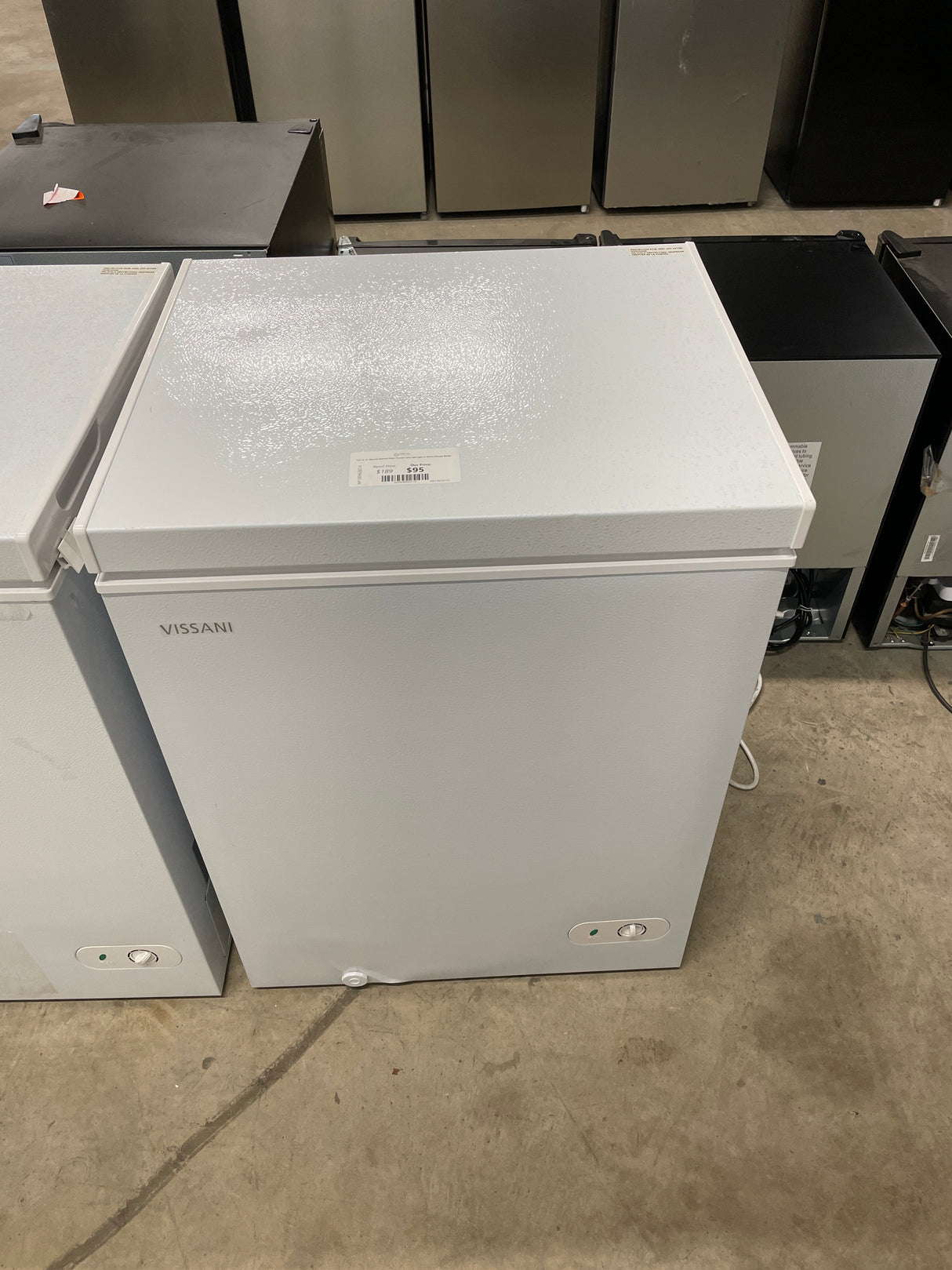 5.0 cu. ft. Manual Defrost Chest Freezer with LED Light in White Garage Ready