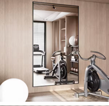 32 in. W. x 71 in. H Oversized Aluminum Alloy Rectangle Full Length Black Wall Mounted/Standing Mirror Floor Mirror
