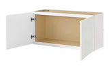 Leyton 30 in. W x 12 in. D x 42 in. H Ready to Assemble Plywood Slim Shaker Wall Kitchen Cabinet in Alpine White