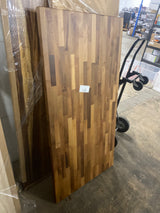 6 ft. L x 25 in. D Unfinished Hevea Solid Wood Butcher Block Countertop With Square Edge