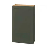 Avondale 24 in. W x 12 in. D x 42 in. H Ready to Assemble Plywood Shaker Wall Kitchen Cabinet in Fern Green
